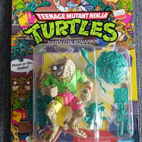 1990 Napoleon Bonafrog Unpunched TMNT Playmates Teenage Mutant Ninja Turtles. - Picture 10 of 11